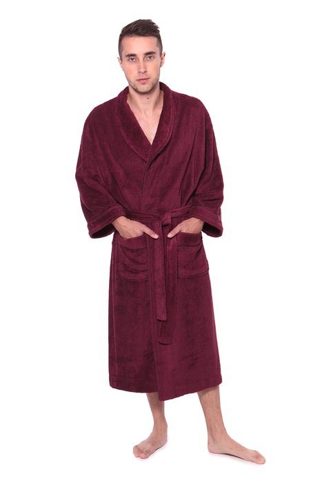 Mens Terry Cloth Bathrobe Robe (Eco Comfort)